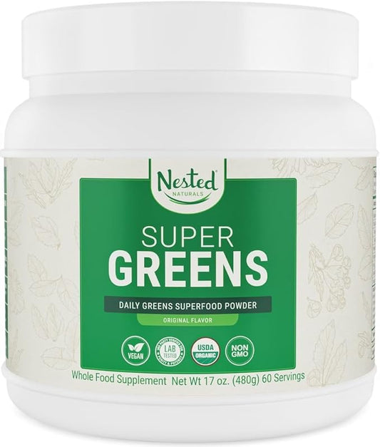 Super Greens Daily Greens Superfood Powder w/20+ Whole 60 Servings