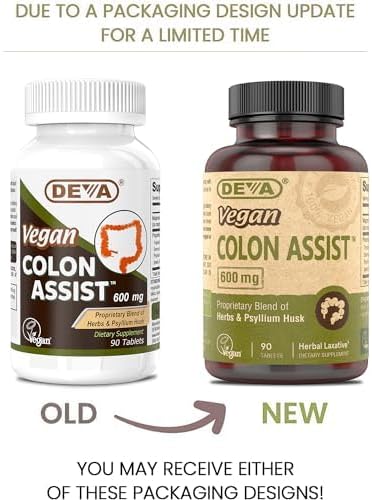 DEVA Vegan Colon Assist 90 Tabs (Pack of 2)