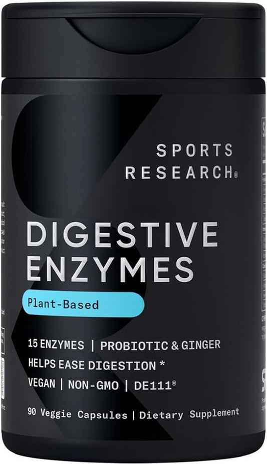 Sports Research Digestive Enzymes with Probiotics (90 Veggie