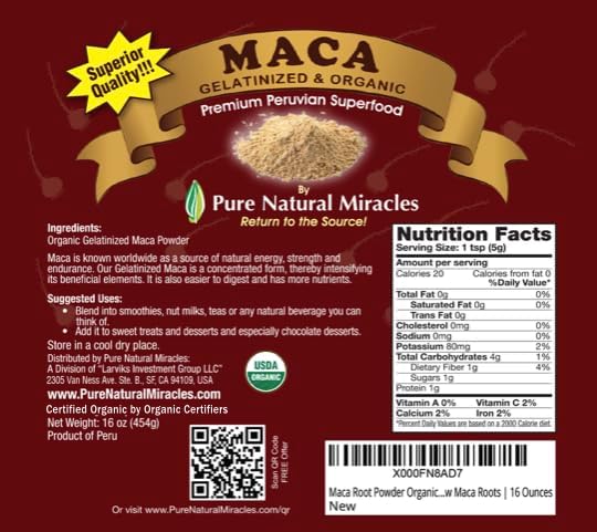 Maca Powder - Peruvian Maca Root 16 oz