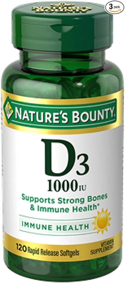 Nature's BountyVitamin D3 1000 100 mg, 120 Softgels 3)