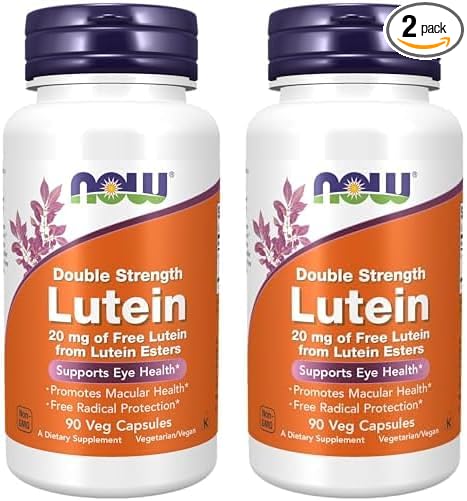 NOW Supplements, Lutein 20 mg 20 mg 90 Veg 2)