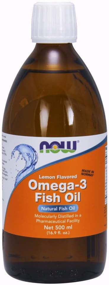 NOW Supplements, Omega-3 Fish Oil Liquid, 16.9-Ounce