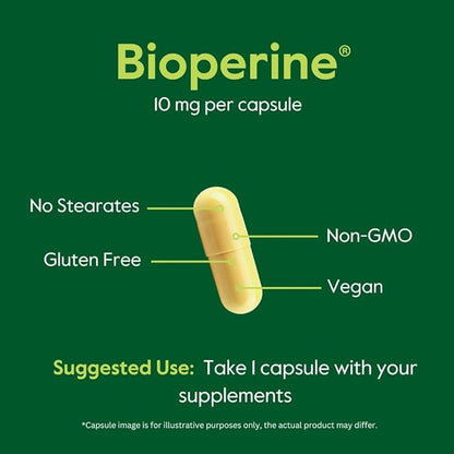 BESTVITE Bioperine 10mg (120 Vegetarian Capsules)
