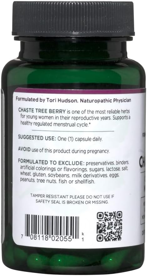 Vitanica Chaste Tree Berry Extract, Vitex 2 Month 60 Capsules