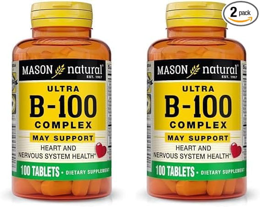 MASON NATURAL Ultra B-100 Complex 100 Tablets 2)