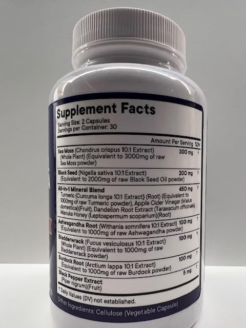 NEW AGE Sea Moss Black Seed