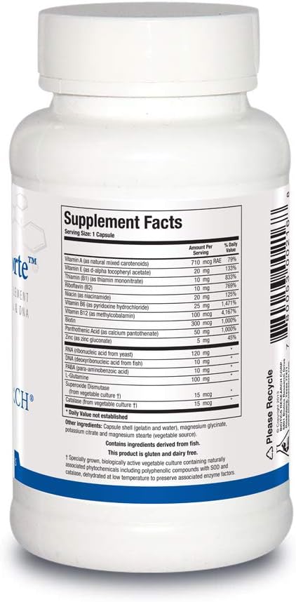 Biotics Research Nuclezyme-Forte™ – RNA/DNA B-Complex. 90 Caps.