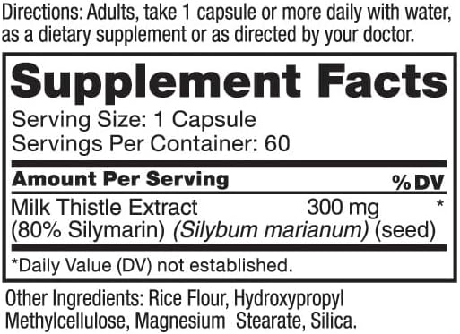 Roex Vitamins | Livalon | Milk 80% Silymarin 60 Count