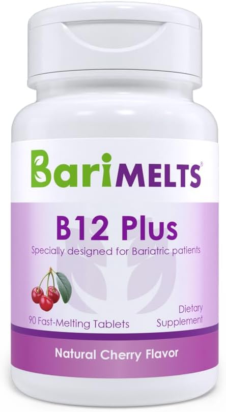 BariMelts Vitamin B12 Plus 3 Month (90 Fast-Dissolving B12, Vitamin B6, Methylated