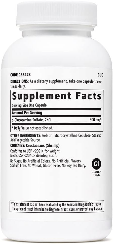 GNC Glucosamine Sulfate 500 mg 90 Capsules (90 Servings)