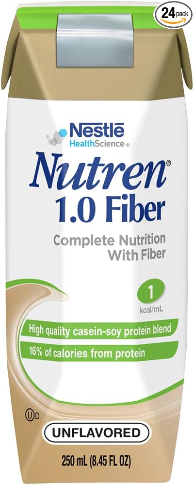 Nutren 1.0 Fiber Complete Nutrition, Vanilla, 8.45 Ounce 24)