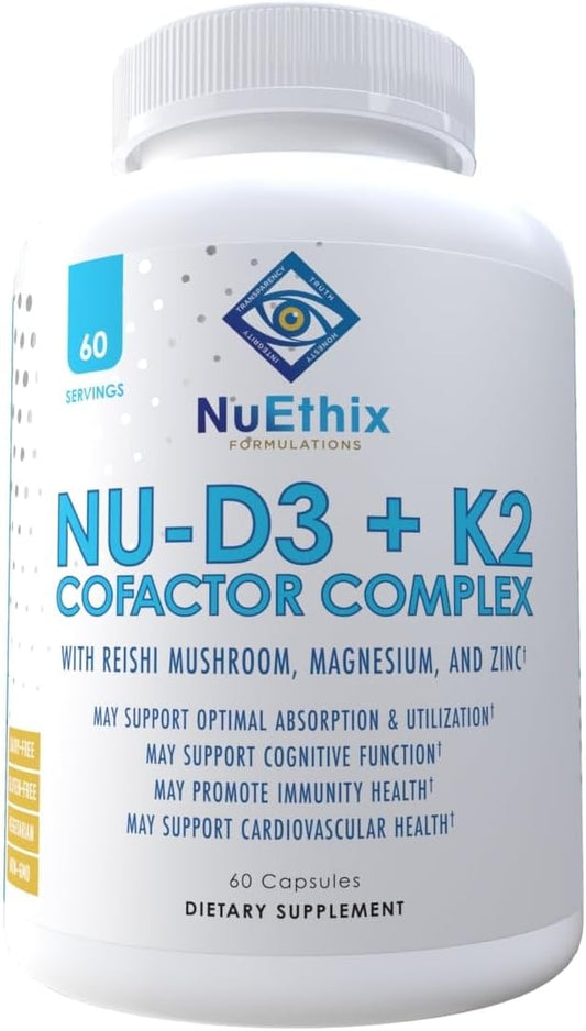 NuEthix Formulations NU-D3 + K2 D3 and K2 5000 5000 iu 60ct, 60 60 servings