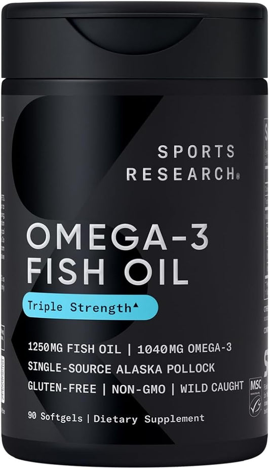 Sports Research Triple Strength Omega 3 1250 mg, 90 ct