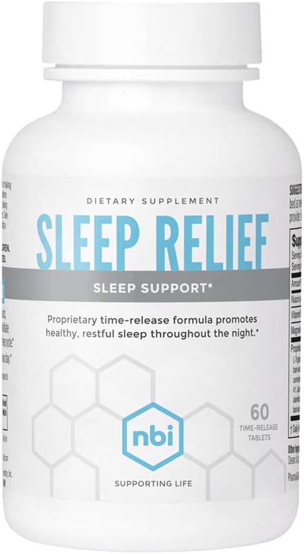 NBI Sleep Relief Melatonin Natural Formula 60ct Tablets