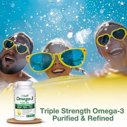 EffiHealth Omega-3 Fish Oil 2500mg Fish 1200mg EPA, 600mg DHA