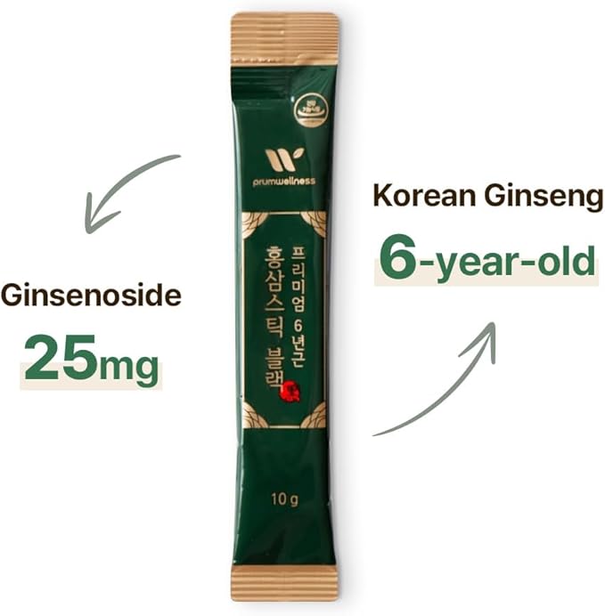 Korean Red Ginseng Sticks –Premium Red 25mg] 30P) 30P)