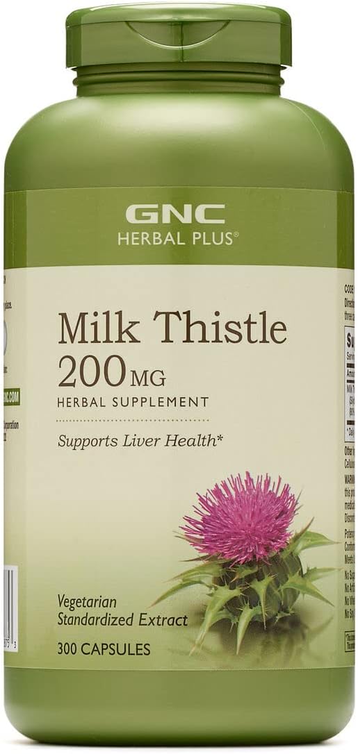 GNC Herbal Plus Milk Thistle 200mg 300 Count