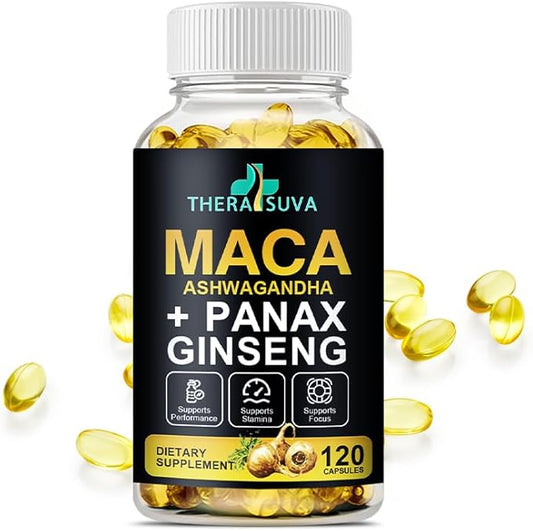 3 in 1 Ashwagandha + Maca 120 Softgels