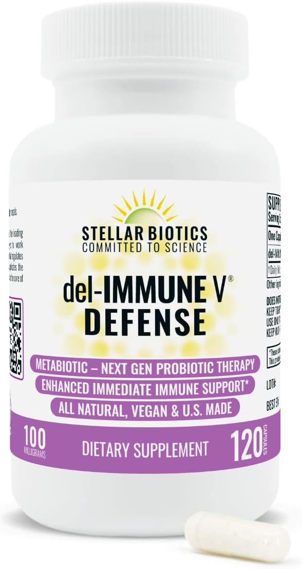 Del-Immune V® Defense by Stellar Biotics, (120 Caps)