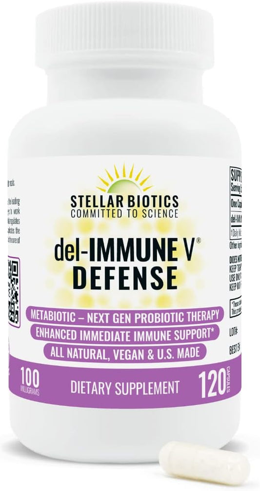 Del-Immune V® Defense by Stellar Biotics, (120 Caps)