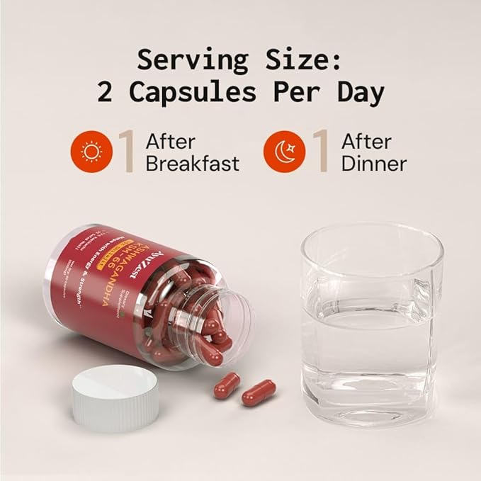 AyuZest Ashwagandha KSM-66 + Shilajit Capsules