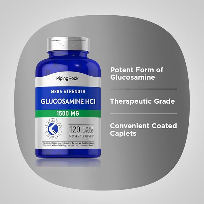 Piping Rock Glucosamine HCL 1500mg | 120 Caplets