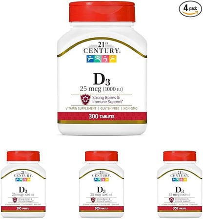 21st Century D 1000 IU Tablets, 300 Count 4)