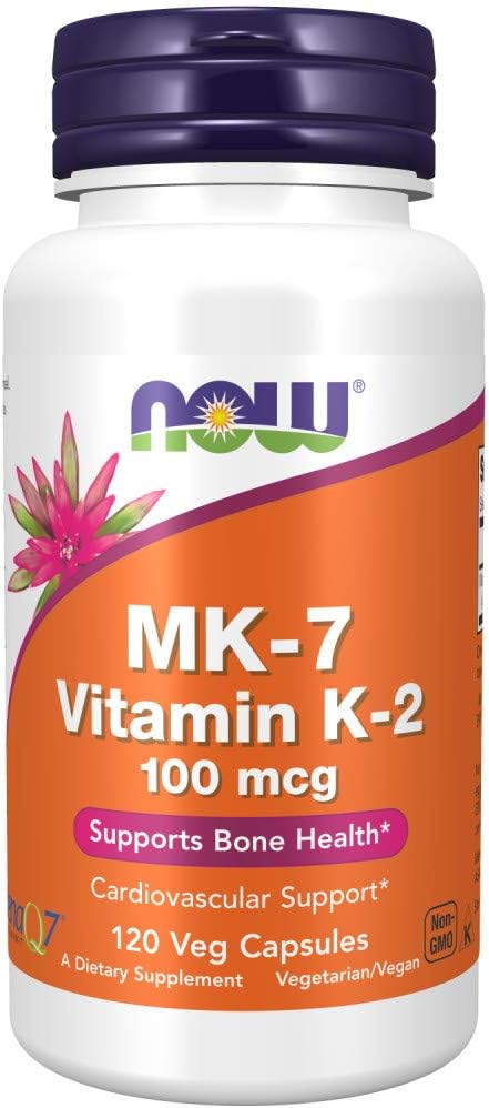 NOW Supplements, MK-7 Vitamin K-2 100 120 Veg