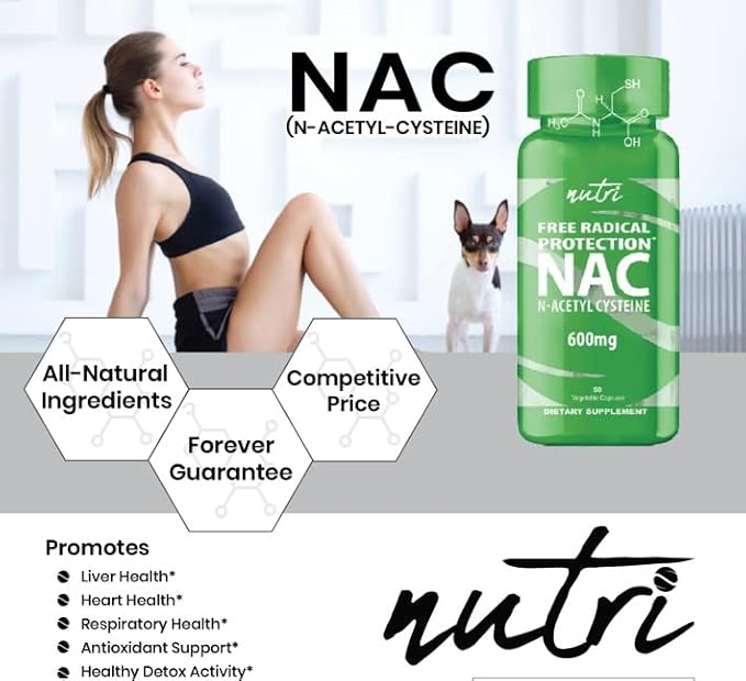 Nature's Fusions NAC Supplement N-Acetyl Cysteine 600 mg (60 Capsules)