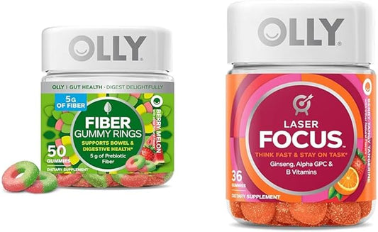 OLLY Fiber Gummy Rings 50ct & 36 Count