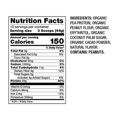 PBfit Vegan Organic Peanut Butter & 1 Pound
