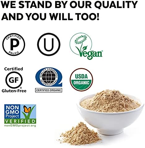Viva Naturals Organic Maca Powder - Gelatinized Maca Powder Organic, Pervuian Superfood Traditionally Used for Energy, Certified Organic, Gluten-Free & Non-GMO, 16 Oz (1 lb) Bag