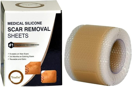 Silicone Scar Sheets, Medical Silicone Scar 1) (1.5"" (1.5"" x 60"" Roll),