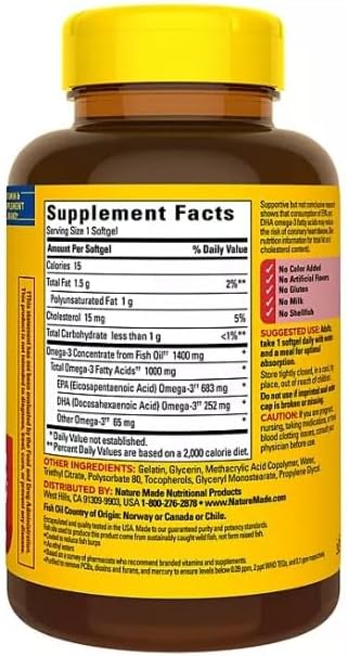 Burp-Less Ultra Omega 3 from Fish 1400 mg. (65 ct., 2pk.)