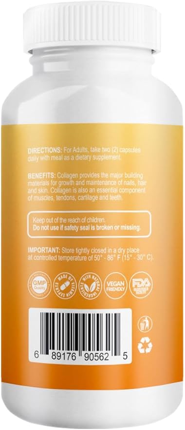 Hydrolyzed Collagen Powder Supplement 200gr (Capsules)