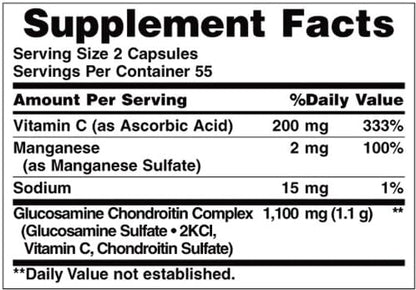 Nature's Bounty Glucosamine Chondroitin Complex, 110 2)