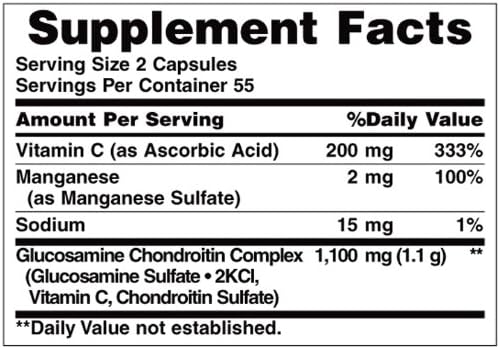 Nature's Bounty Glucosamine Chondroitin Complex, 110 2)
