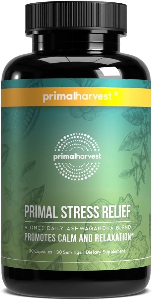Primal Harvest Stress Relief Supplement 30 Capsules