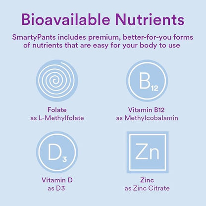 SmartyPants Toddler Multivitamin Gummies: Omega 3 D3, C, B12, B6, B6, Vitamin 90 Count (30 Day