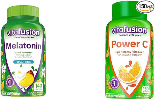 Vitafusion Melatonin 140ct Power C Vitamin 150ct Immune