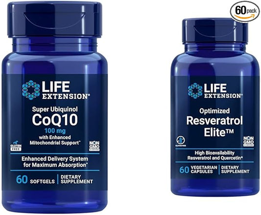 Life Extension Super Ubiquinol CoQ10 60 60 Vegetarian