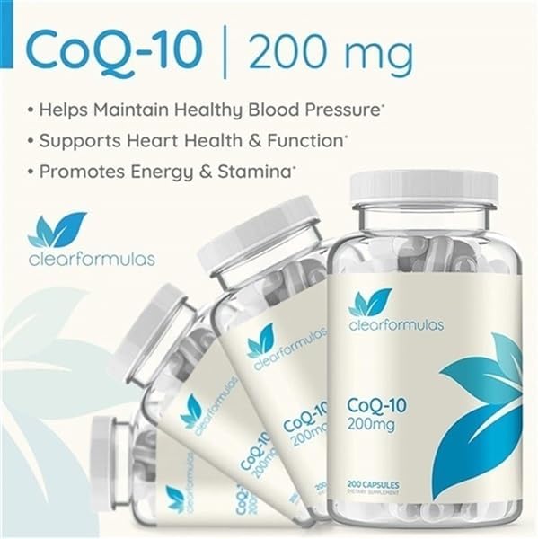 Pure CoQ10 200mg 200 Capsules