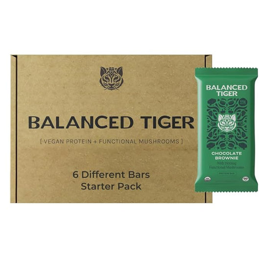 Organic Functional Mushroom Protein Bars (1500mg) Lions 6 Bars