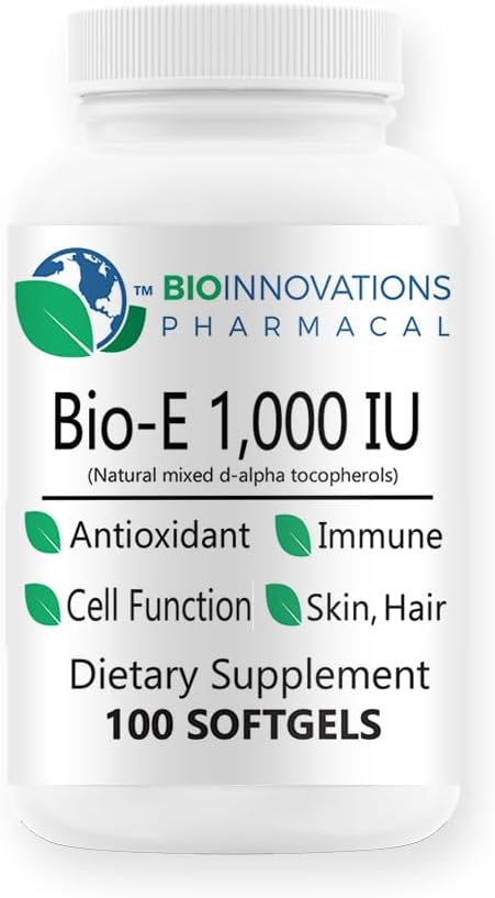 BioInnovations Pharmacal Bio-E 1000 IU All 100 Softgels