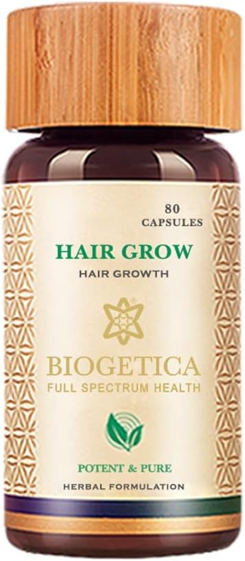 Hairgrow Herbal Capsule for Healthy Hair 100% Vegan 80 Capsules