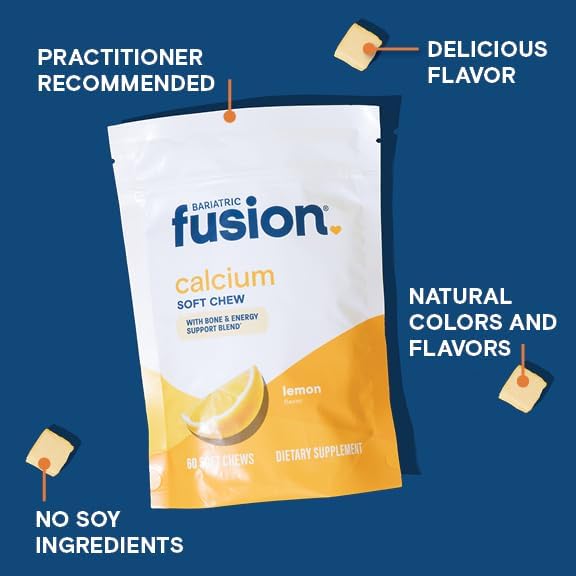 Bariatric Fusion Bariatric Calcium Chews D3 & 500mg | 60 Count