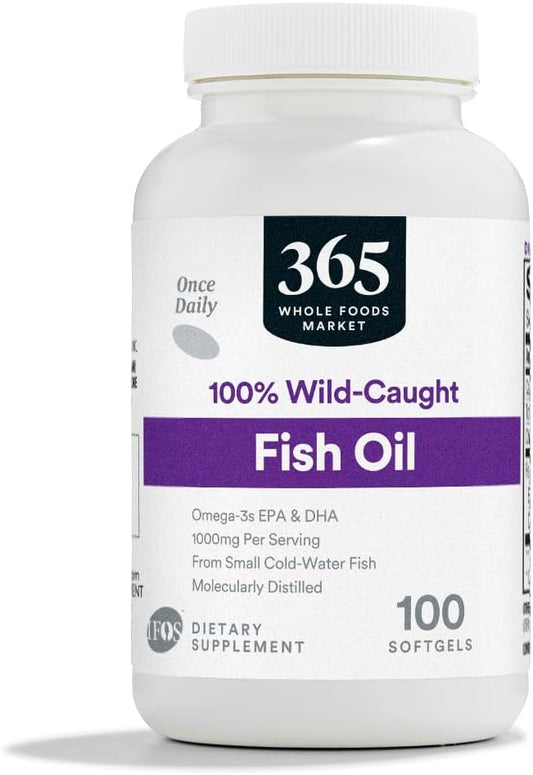 365 by Whole Foods Market, Oil 1000 Mg, 100 Softgels