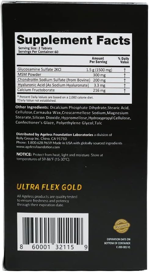 Ageless UltraFlex Gold Joint Health 120 Count