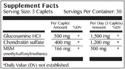 Bone & Joint Health Supplement, MSM, Formula,90 Caplets